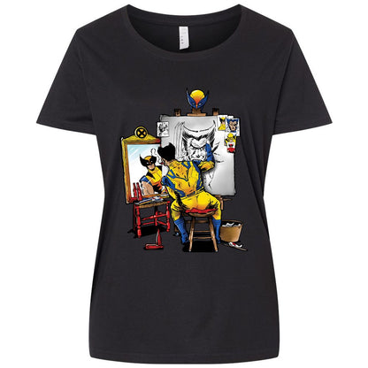 Ladies Curvy Jersey - 63AM6ASN - Blended Black - 1