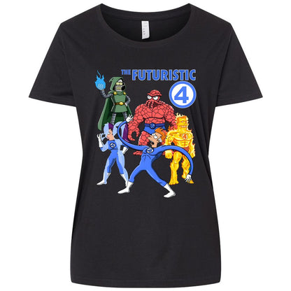 Ladies Curvy Jersey - QGUVMB67 - Blended Black - 1