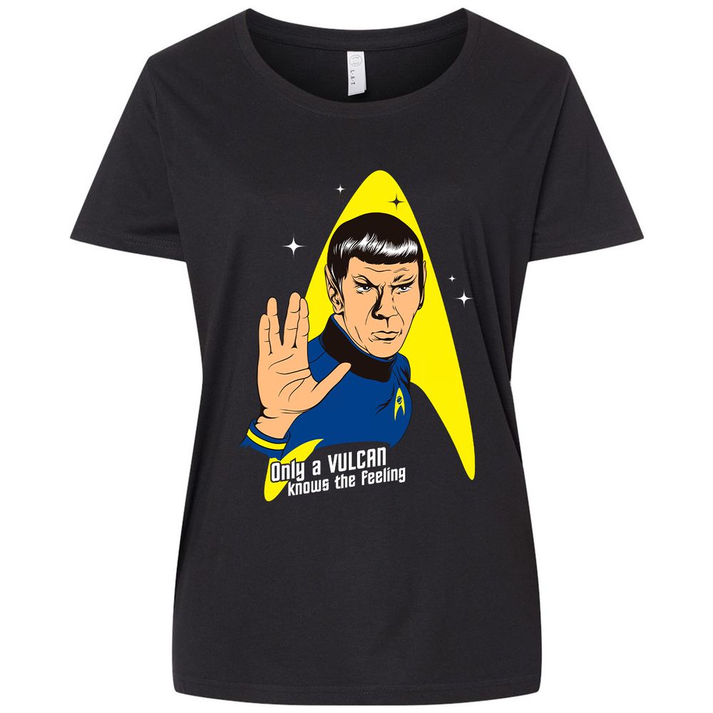 Ladies Curvy Jersey - C82DGDXA - Blended Black - 1