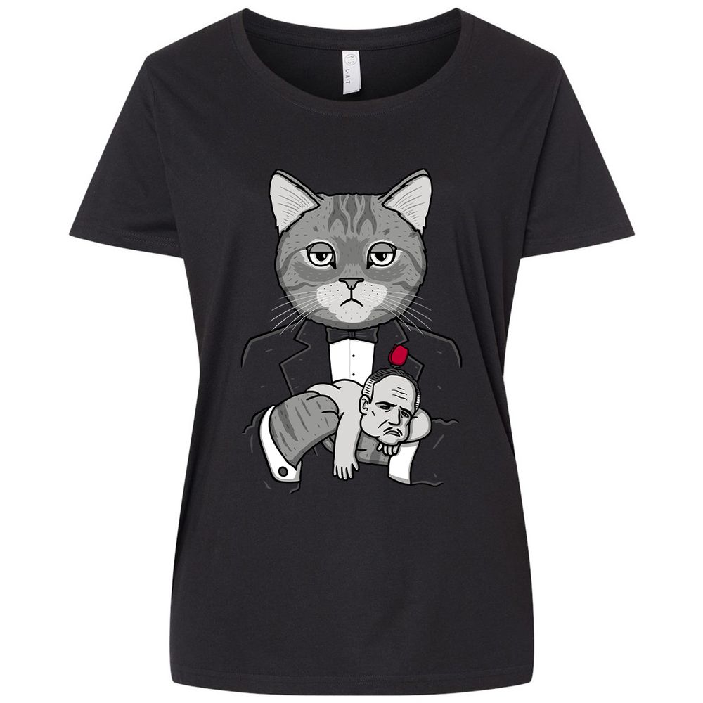 Ladies Curvy Jersey - FU1HUVHH - Blended Black - 1