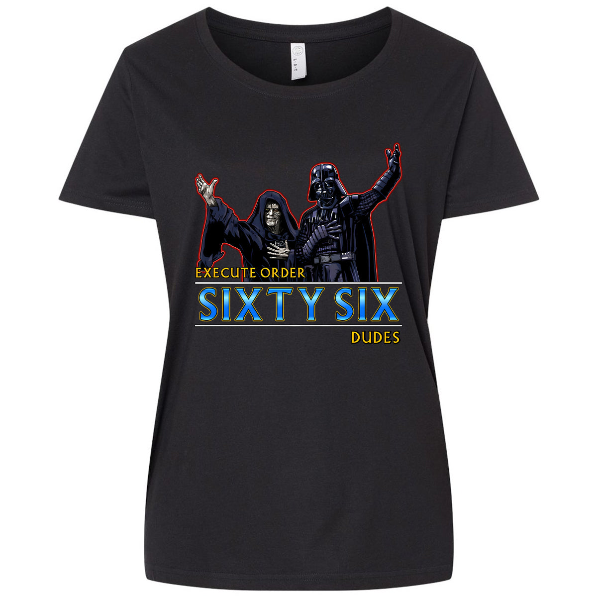 Ladies Curvy Jersey - 6B45FJCW - Blended Black - 1