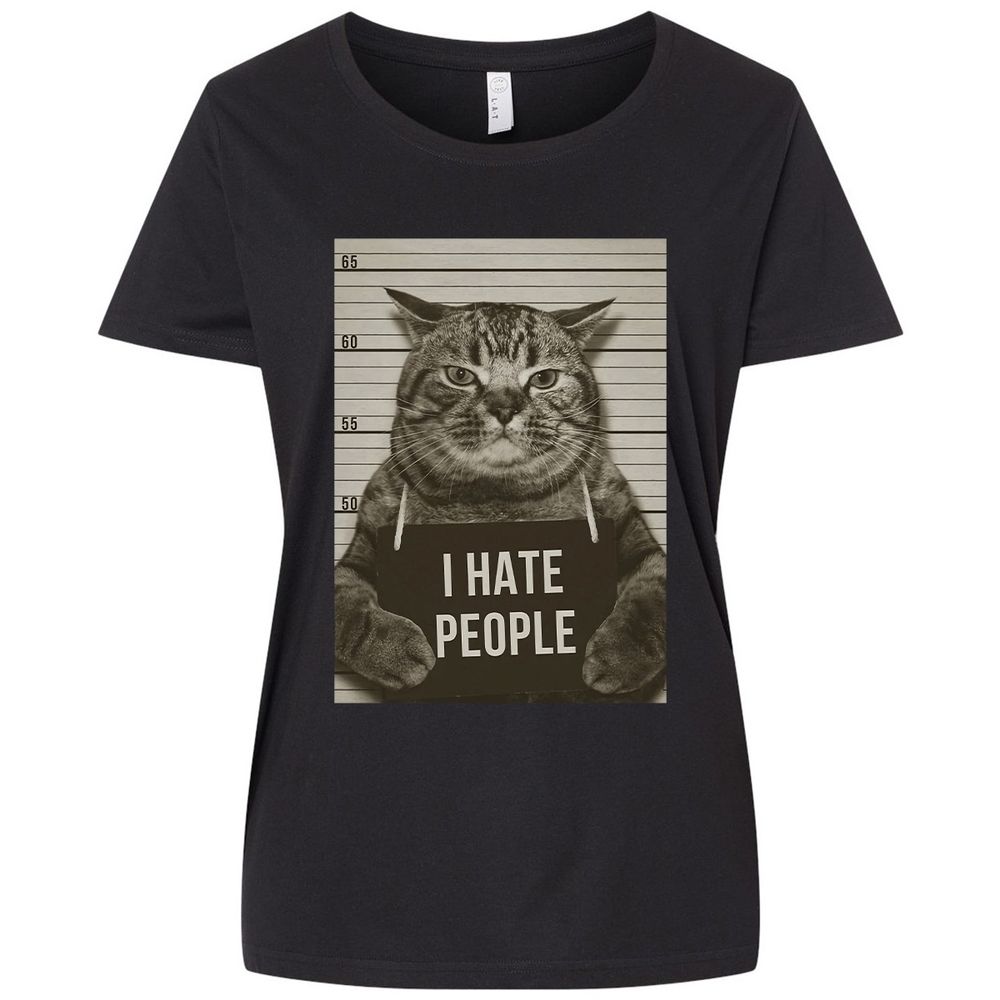 Ladies Curvy Jersey - X7J5MV35 - Blended Black - 1