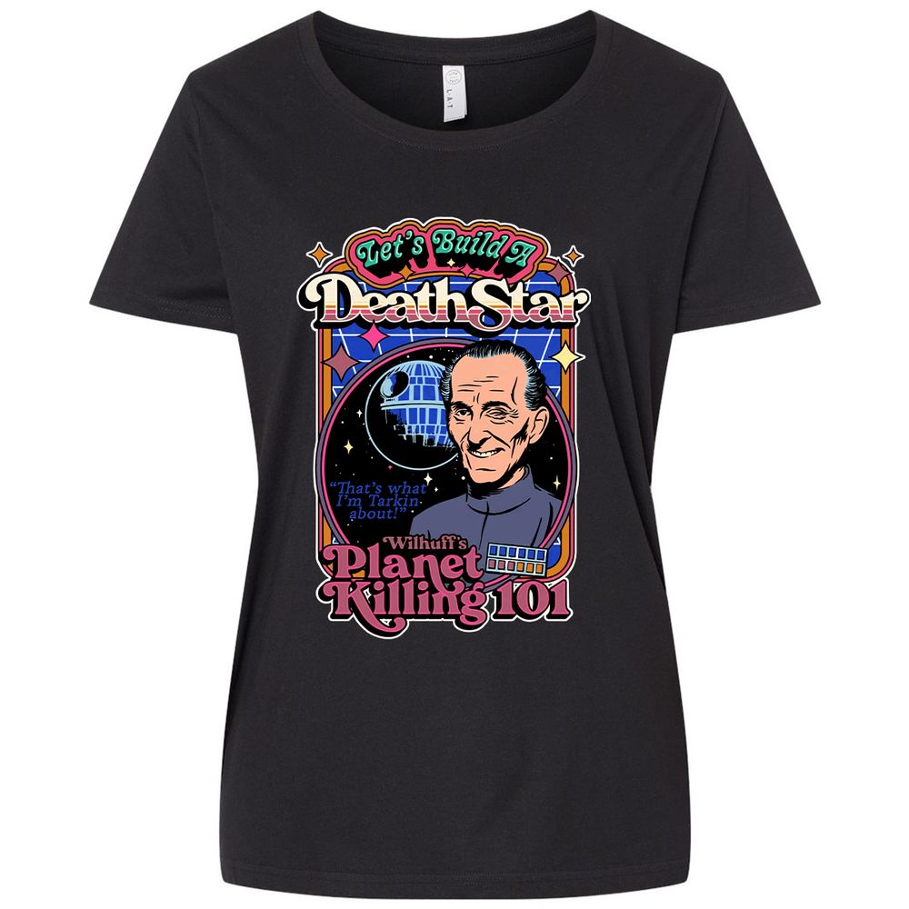 Ladies Curvy Jersey - X9JLVN5E - Blended Black - 1