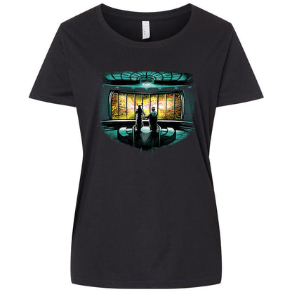 Ladies Curvy Jersey - 65WM93E8 - Blended Black - 1