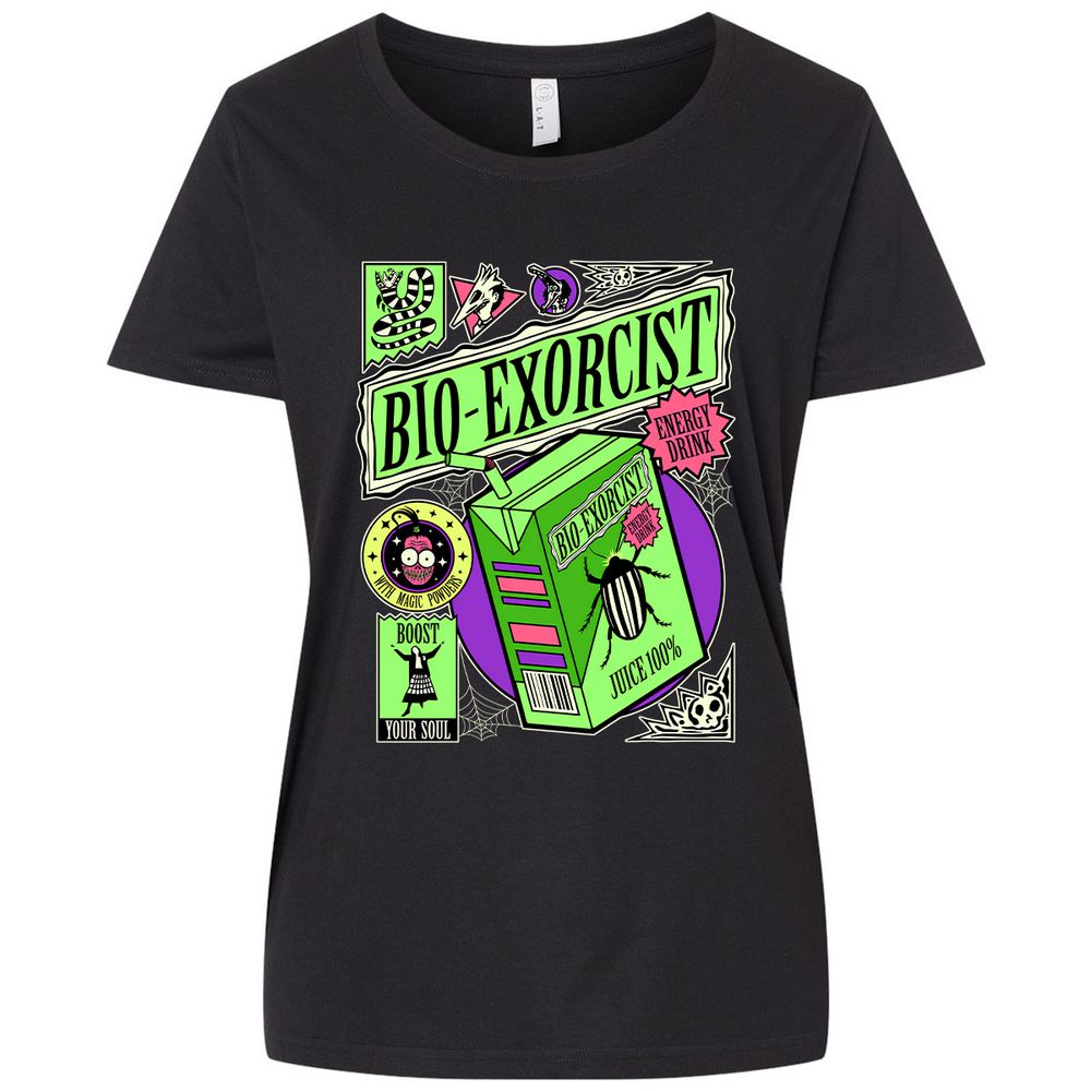 Ladies Curvy Jersey - QXS1WTJ7 - Blended Black - 1