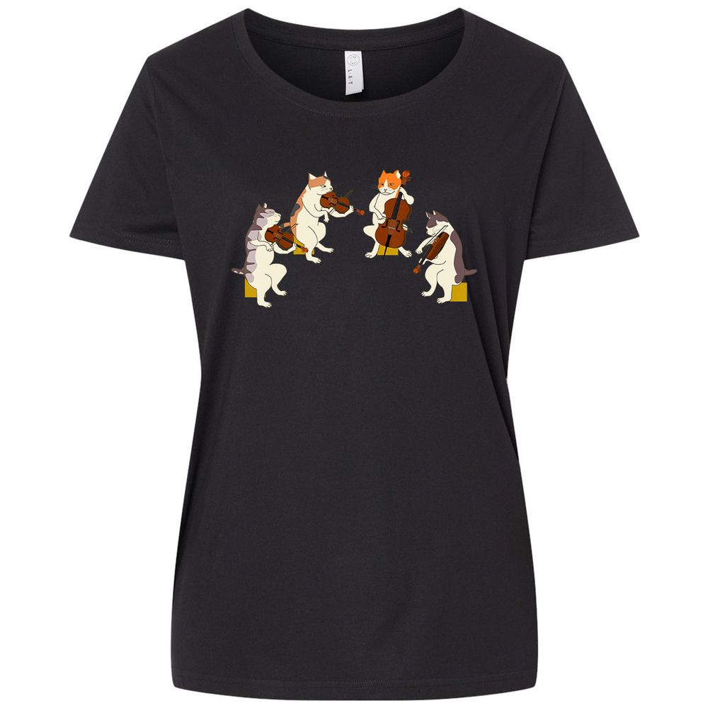 Ladies Curvy Jersey - 4R1AYBVU - Blended Black - 1