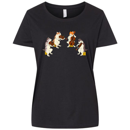 Ladies Curvy Jersey - 4R1AYBVU - Blended Black - 1