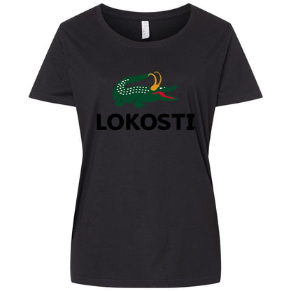 Ladies Curvy Jersey - UBZMNYLQ - Blended Black - 1