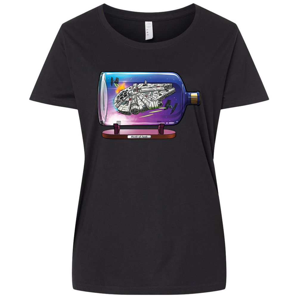 Ladies Curvy Jersey - WH86F6C5 - Blended Black - 1