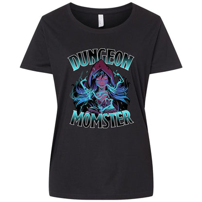 Ladies Curvy Jersey - X4CUXPWQ - Blended Black - 1