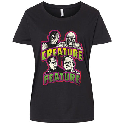 Ladies Curvy Jersey - 8A86YKJA - Blended Black - 1