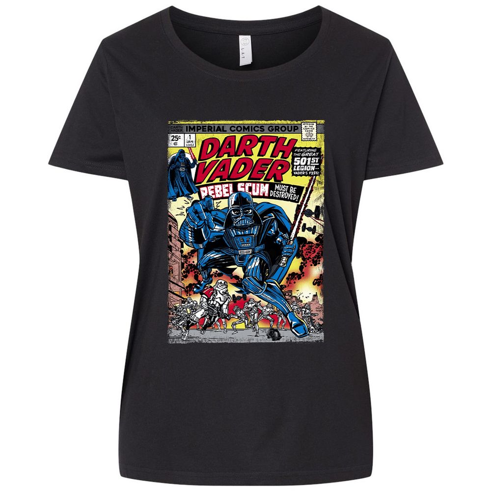 Ladies Curvy Jersey - 3921R74L - Blended Black - 1