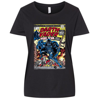 Ladies Curvy Jersey - 3921R74L - Blended Black - 1