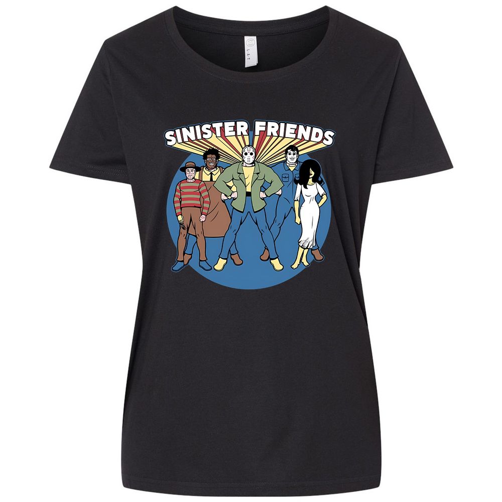 Ladies Curvy Jersey - 563BPHKV - Blended Black - 1