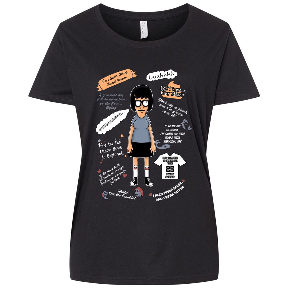 Ladies Curvy Jersey - YAVWR4SB - Blended Black - 1