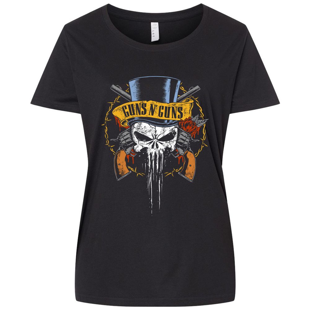 Ladies Curvy Jersey - 7XXQPWBH - Blended Black - 1