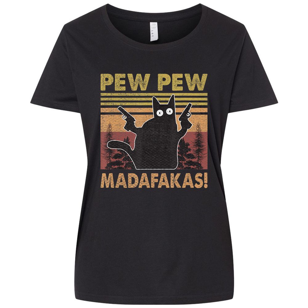 Ladies Curvy Jersey - B1Q1VEAU - Blended Black - 1