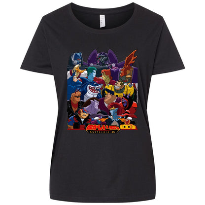 Ladies Curvy Jersey - BH8C8ALX - Blended Black - 1