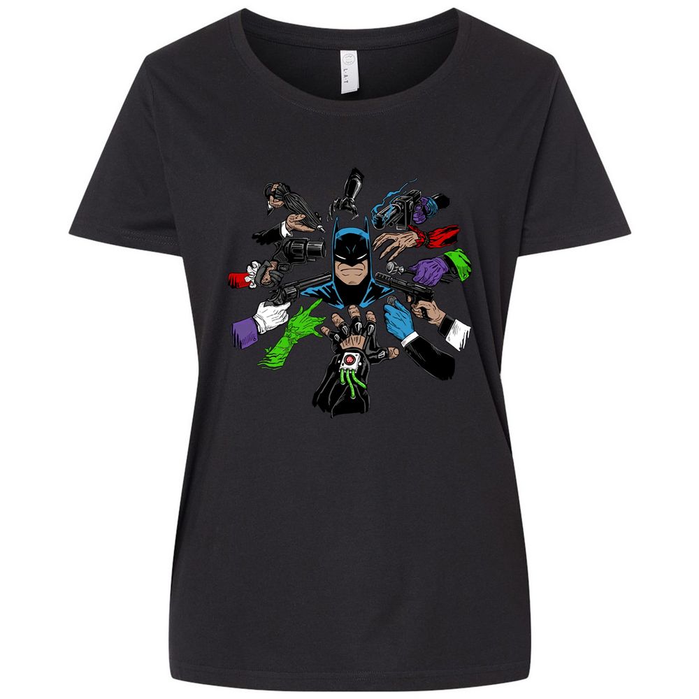 Ladies Curvy Jersey - 5XT1LHER - Blended Black - 1