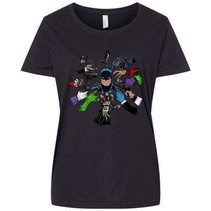 Ladies Curvy Jersey - 5XT1LHER - Blended Black - 1