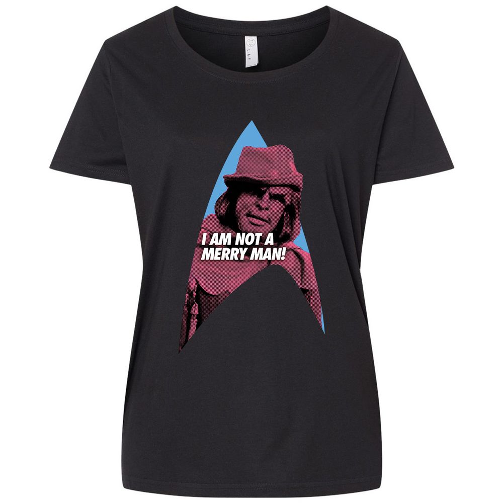 Ladies Curvy Jersey - C7MA4JKQ - Blended Black - 1