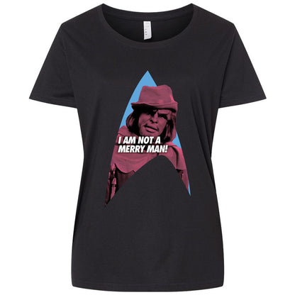 Ladies Curvy Jersey - C7MA4JKQ - Blended Black - 1