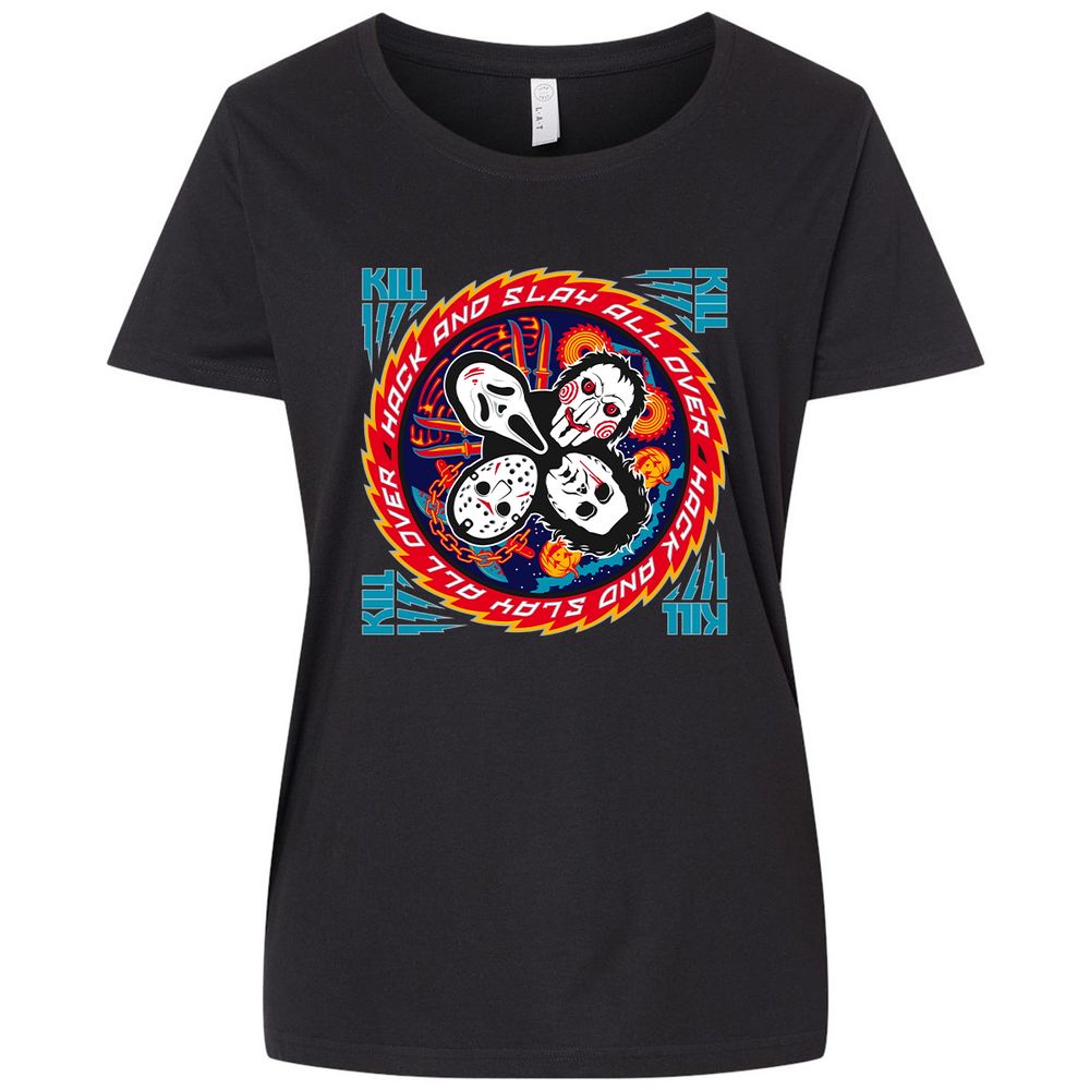 Ladies Curvy Jersey - X85DU5LA - Blended Black - 1