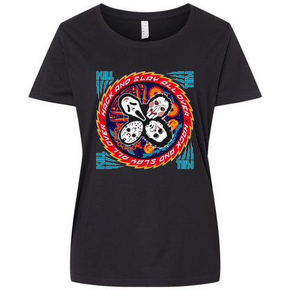 Ladies Curvy Jersey - X85DU5LA - Blended Black - 1