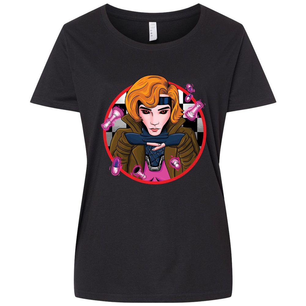 Ladies Curvy Jersey - JCLWX93Z - Blended Black - 1