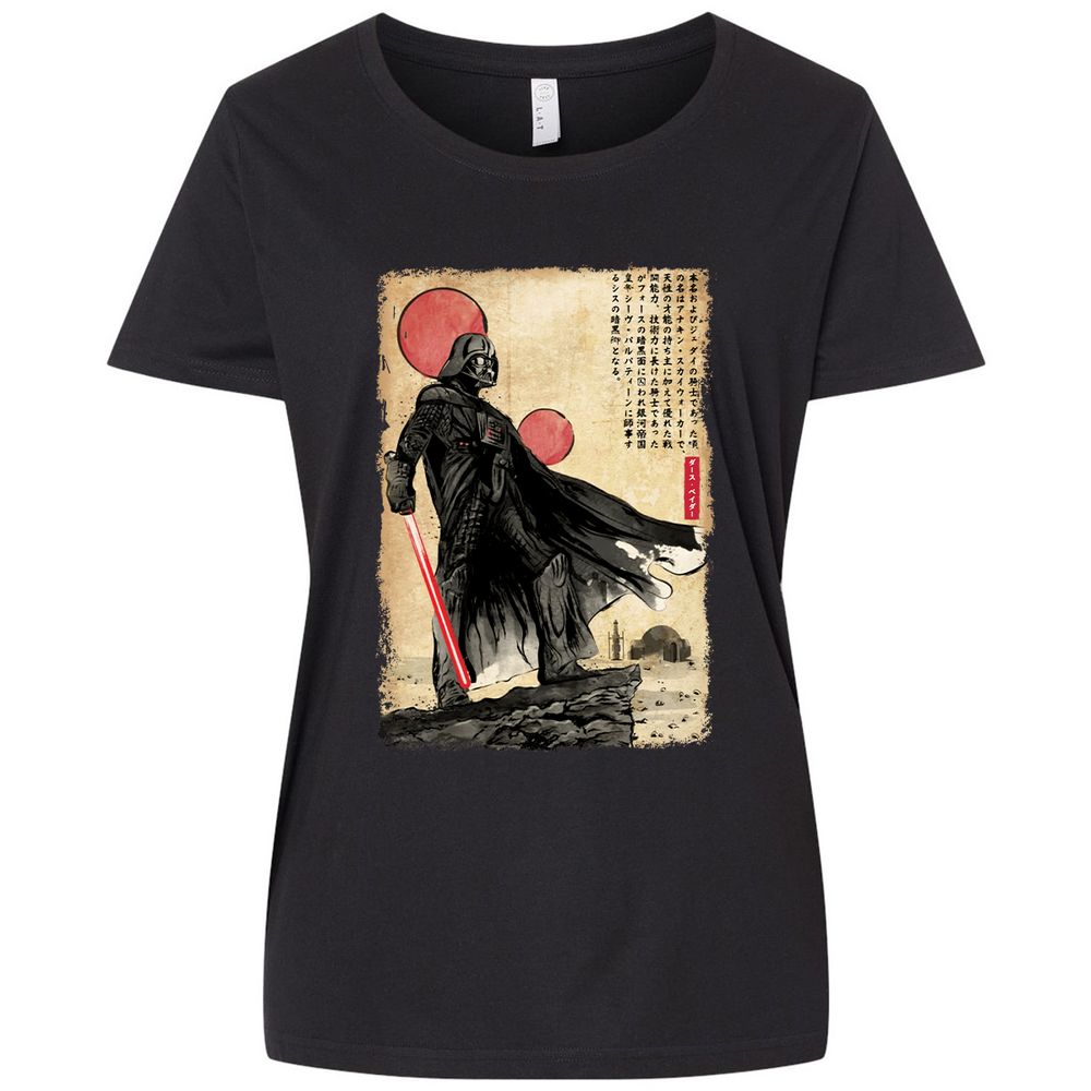 Ladies Curvy Jersey - J9H81GYJ - Blended Black - 1