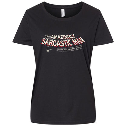 Ladies Curvy Jersey - JU29VSF6 - Blended Black - 1