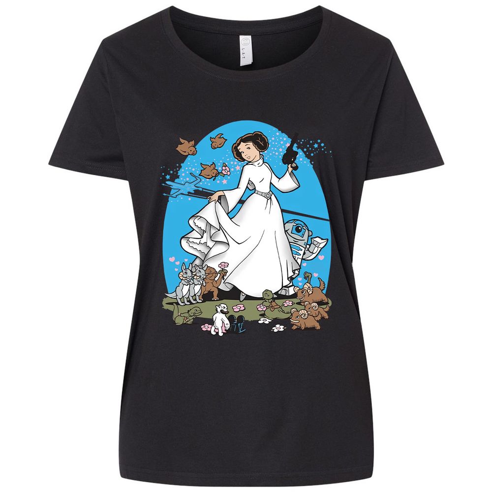 Ladies Curvy Jersey - B1EC43SE - Blended Black - 1