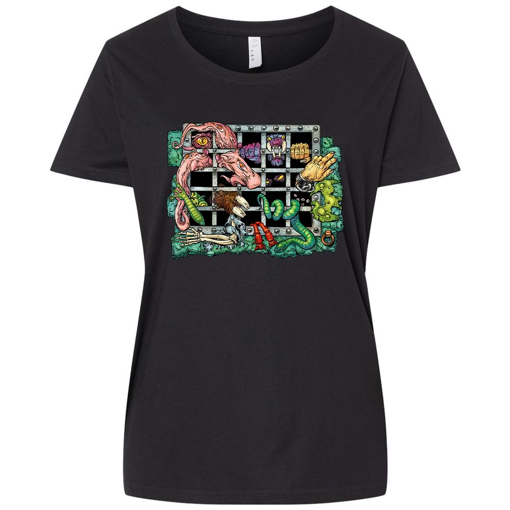 Ladies Curvy Jersey - 8D68EX72 - Blended Black - 1