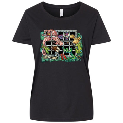 Ladies Curvy Jersey - 8D68EX72 - Blended Black - 1