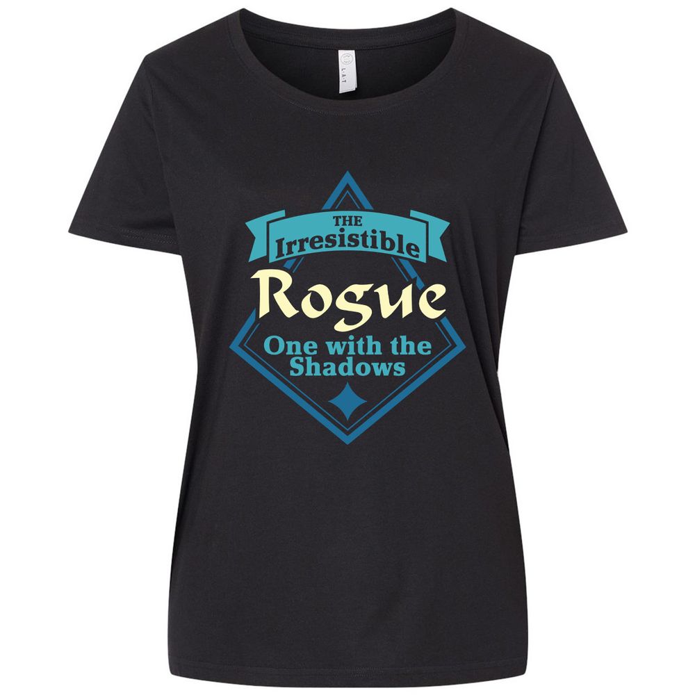 Ladies Curvy Jersey - 5DS191GF - Blended Black - 1