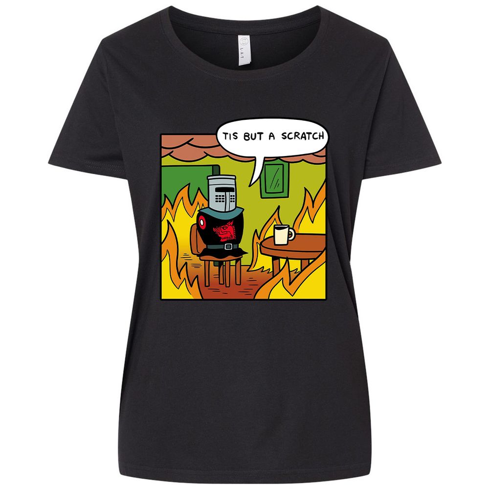 Ladies Curvy Jersey - KXQUM8RA - Blended Black - 1