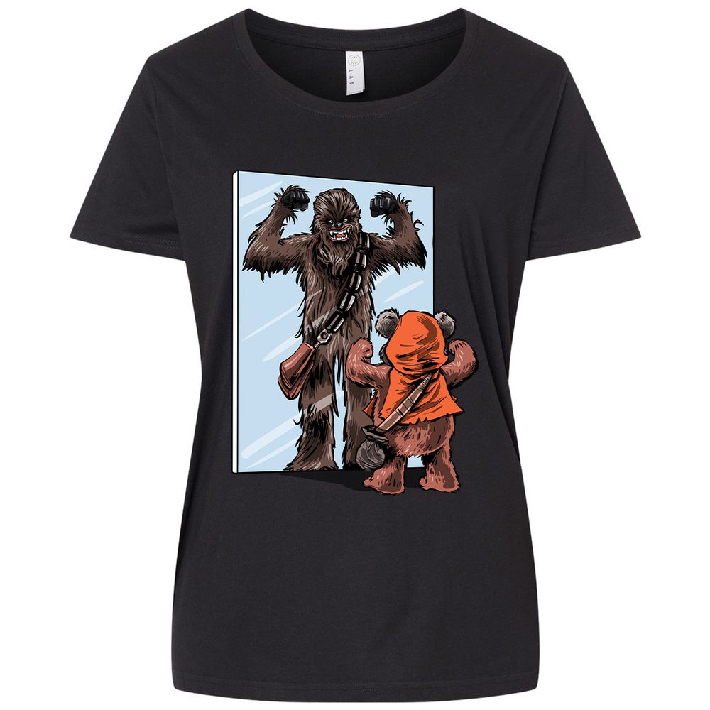 Ladies Curvy Jersey - A1SSYFNF - Blended Black - 1