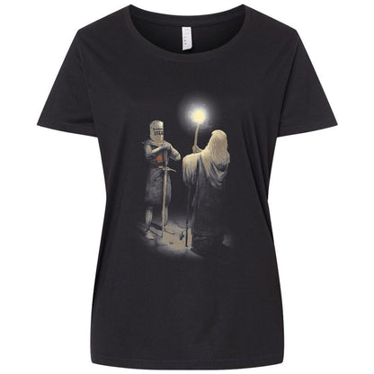 Ladies Curvy Jersey - CFJKN5RW - Blended Black - 1