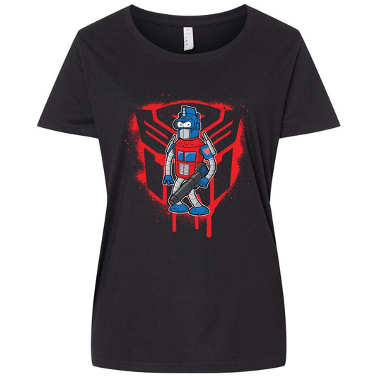 Ladies Curvy Jersey - 75WDBXRT - Blended Black - 1