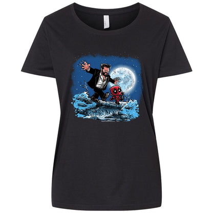 Ladies Curvy Jersey - 79XVN2CF - Blended Black - 1