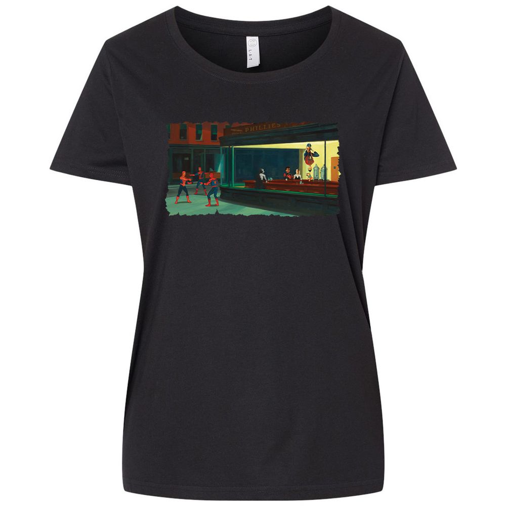 Ladies Curvy Jersey - 5BPJ7P4J - Blended Black - 1