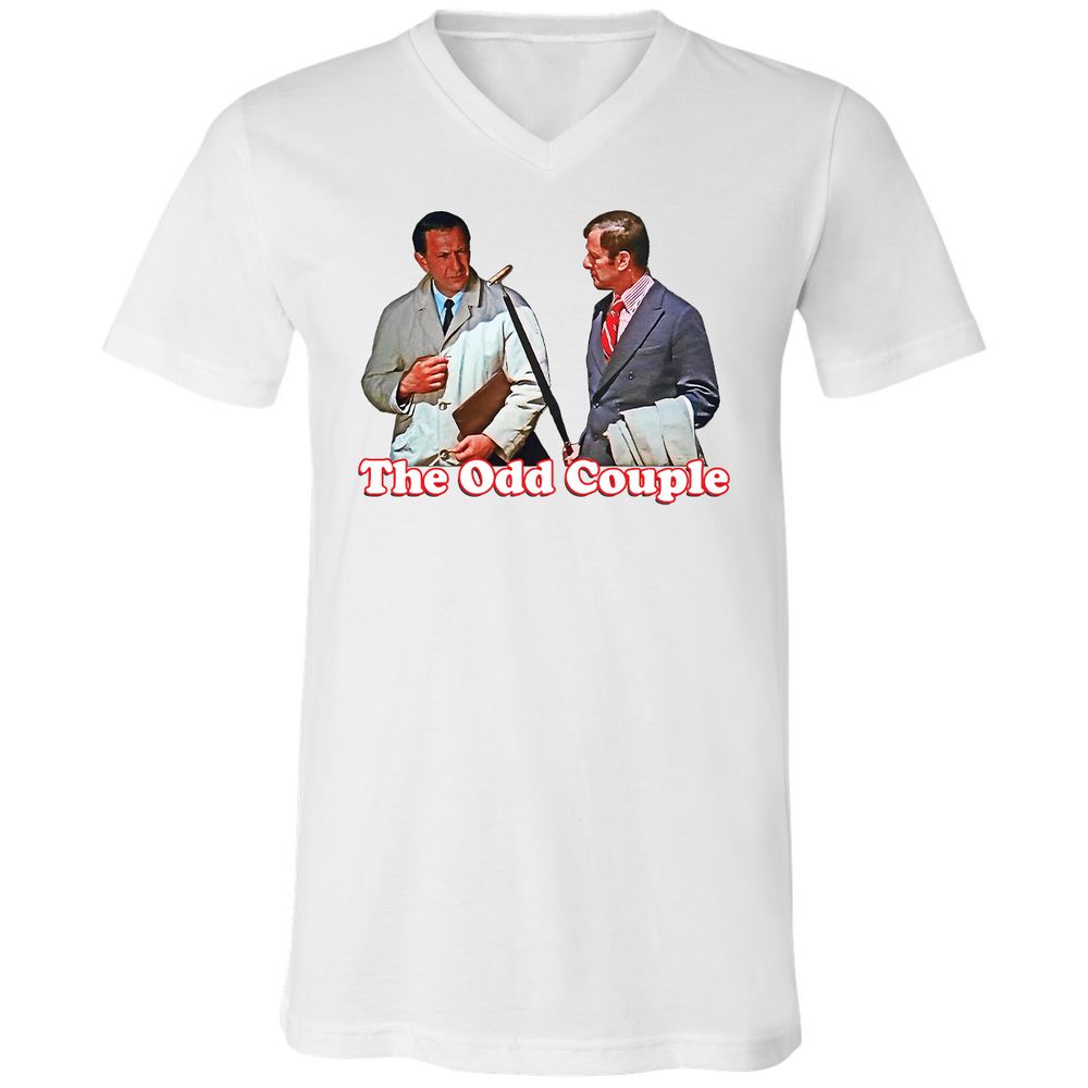 Unisex V-Neck T-Shirt - K1TNTLYB - White - 1