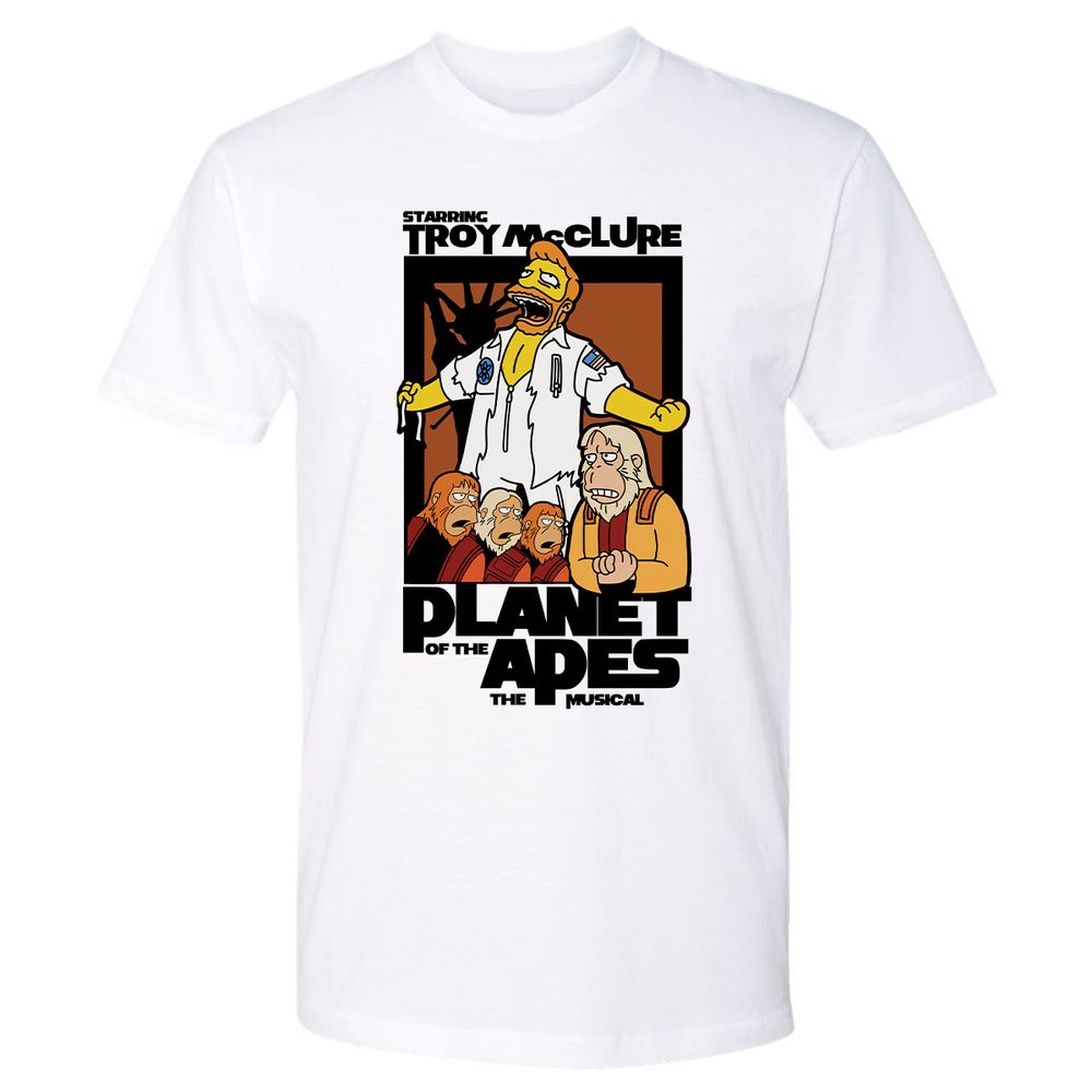Stop the Planet of the Apes - White - 1