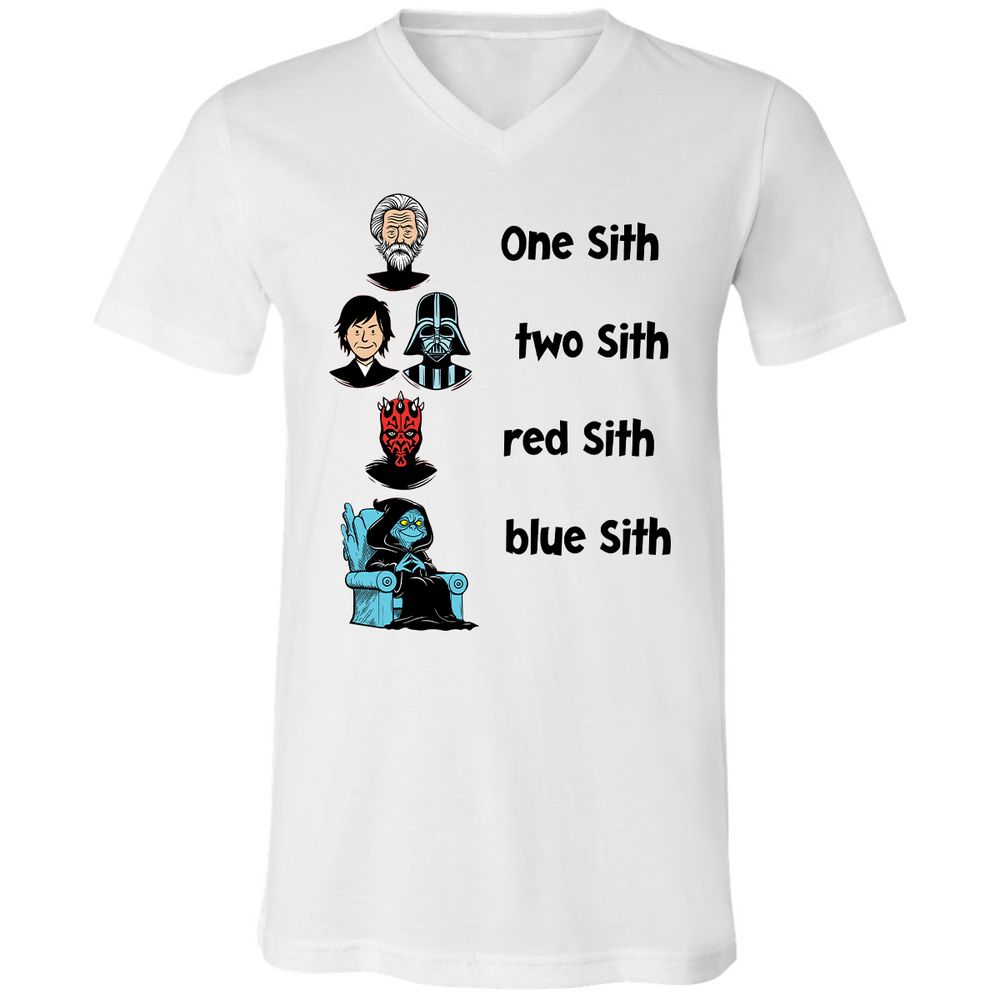 Unisex V-Neck T-Shirt - SV2YJG8X - White - 1