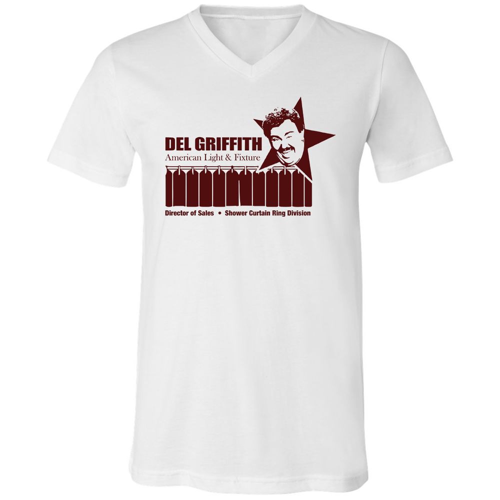 Unisex V-Neck T-Shirt - P96A8FZD - White - 1
