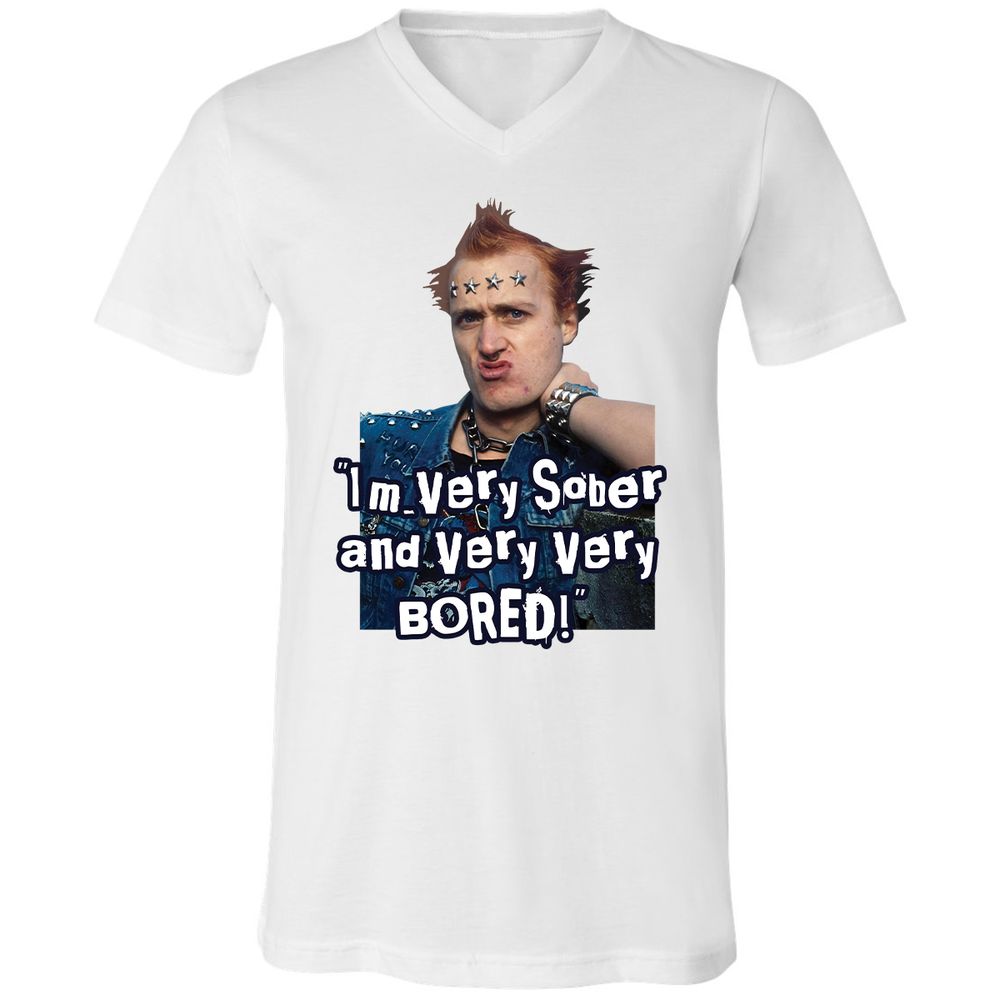 Unisex V-Neck T-Shirt - Y5BDQCVC - White - 1