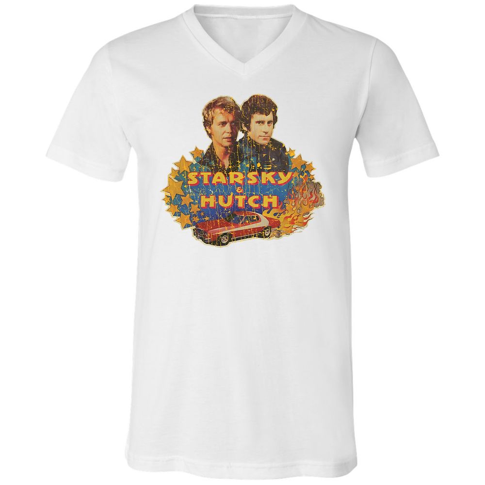 Unisex V-Neck T-Shirt - ZNB8SQLQ - White - 1