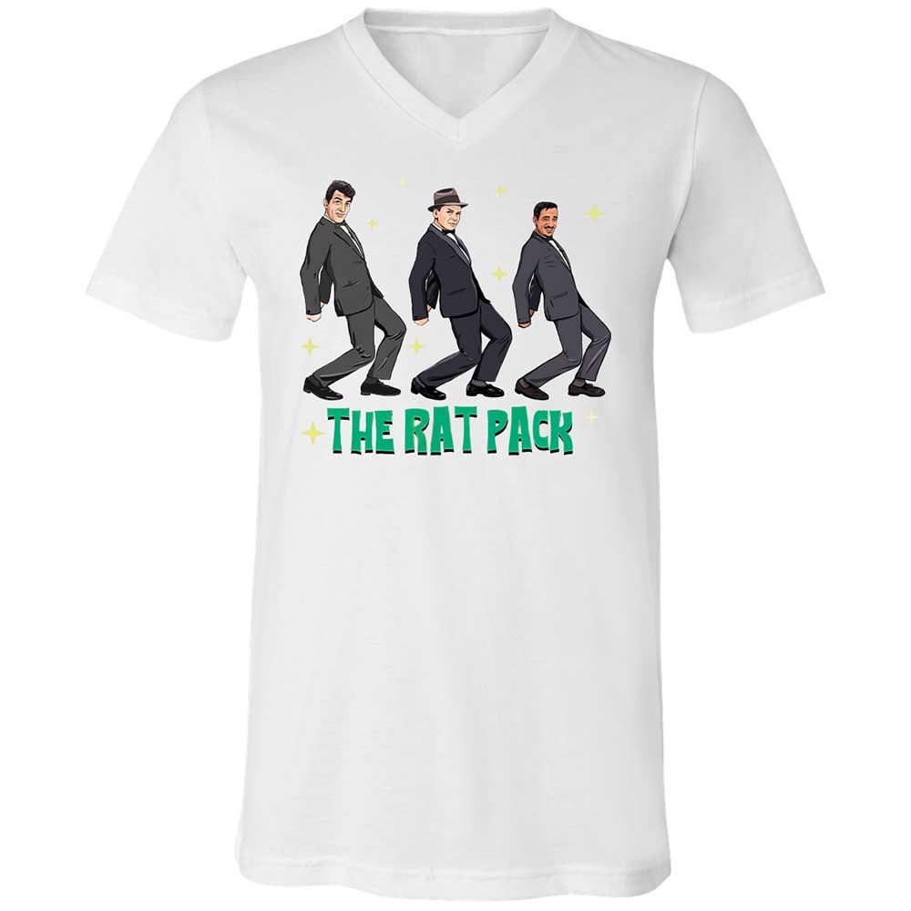 Unisex V-Neck T-Shirt - D1TZUHTJ - White - 1