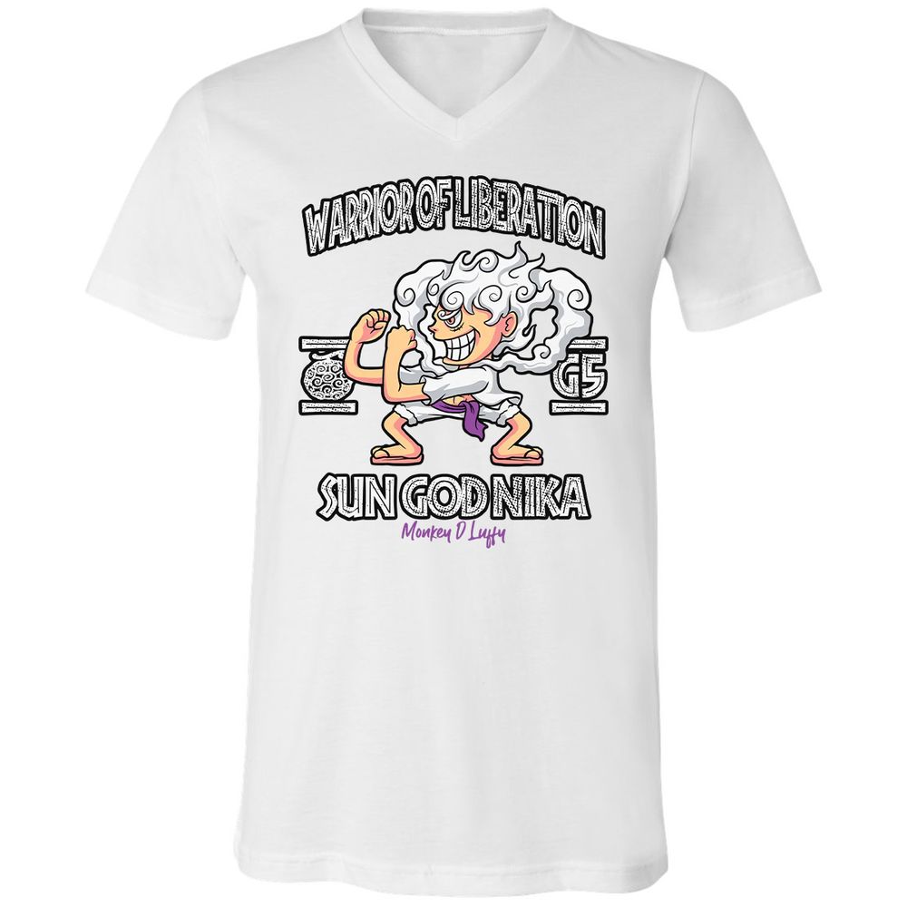 Unisex V-Neck T-Shirt - VB98SZTS - White - 1