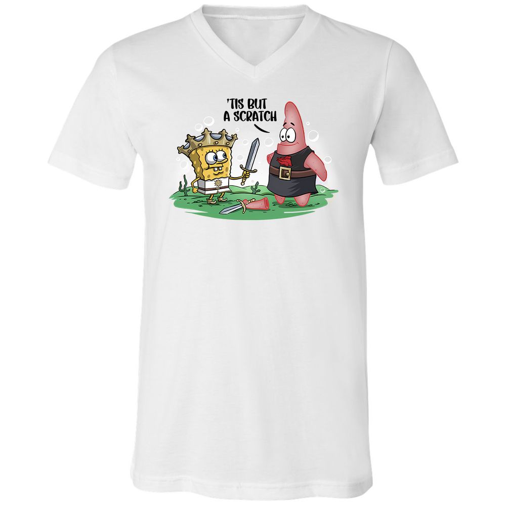 Unisex V-Neck T-Shirt - 3H61MKR8 - White - 1